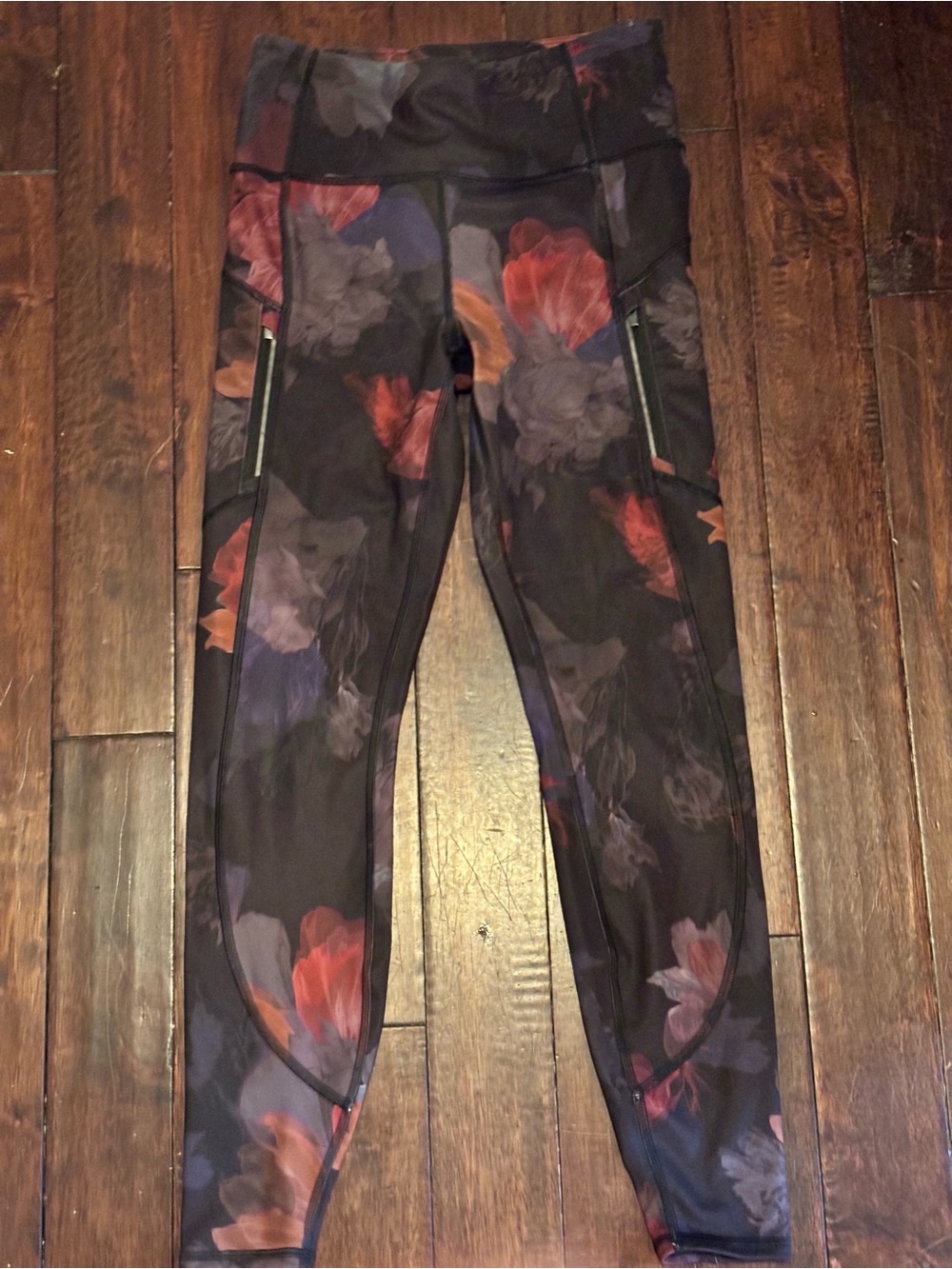 Athleta Rainier Printed Tight SP Floral Fleece-Lined Leggings